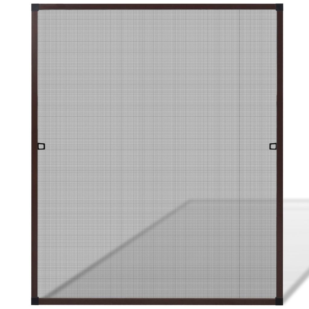 Brown Insect Screen for Windows 100 x 120 cm